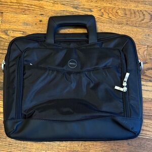 Dell Black Laptop Bag with Silver Accents